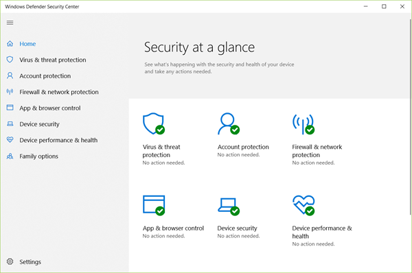 Microsoft Windows Defender Antivirus is one of best Free Antivirus Software to Secure Windows 10/8/7 in 2019.