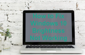 windows brightness slider not showing