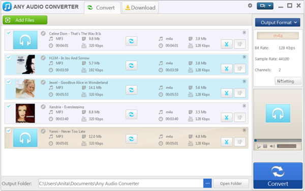 Any Audio Converter, 5 meilleur convertisseur de vidéo en MP3.