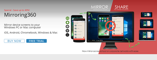 Mirroring360, Aplicación de iOS Mirror para iPhone