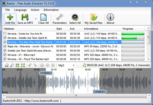 Kastor Free Audio Extractor, 5 Mejores Aplicaciones para Convertir Videos a MP3.