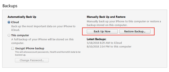 Wiederherstellen mit iTunes um Cydia vom iPhone (iPad) zu löschen