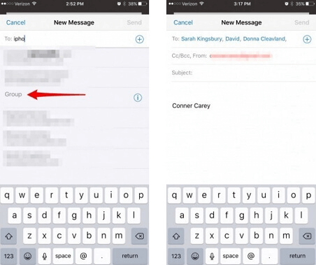 Comment envoyer un courriel à votre groupe de contacts sur iPhone?