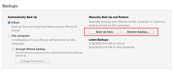 Restaurer avec iTunes pour supprimer Cydia de l'iPhone 