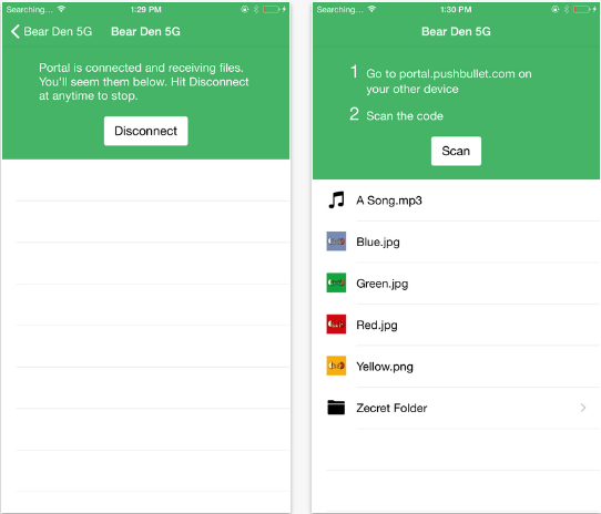 Portal – WiFi File Transfers