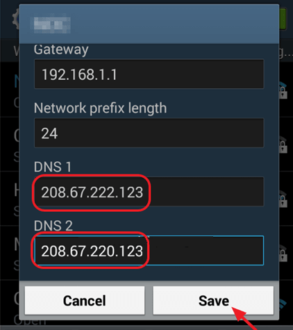 How to block porn sites using DNS Configuration on Android