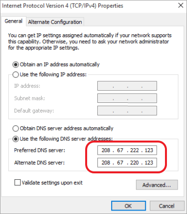 How to block porn sites using DNS Configuration on Windows