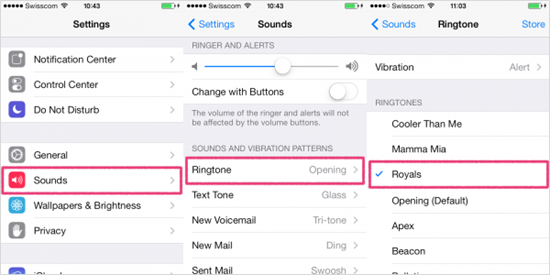 Comment changer la sonnerie pour iPhone / iPad / iPod touch