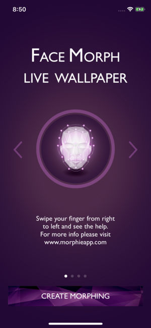 Face Morph Live Wallpaper, Beste Live Wallpaper Hintergrund Apps für das iPhone.