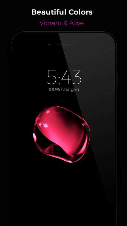 Black Lite, Les Meilleures Applications de Fond d'écran Vivants pour iPhone.