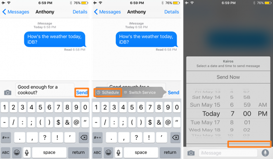 Cómo programar un mensaje de texto con un iPhone con jailbreak