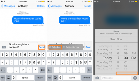 Comment programmer un message texte avec un iPhone jailbreaké