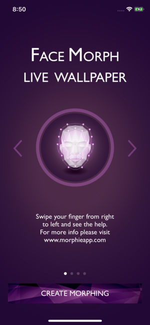 Face Morph Live Wallpaper, las mejores aplicaciones de Live Wallpaper para iPhone.