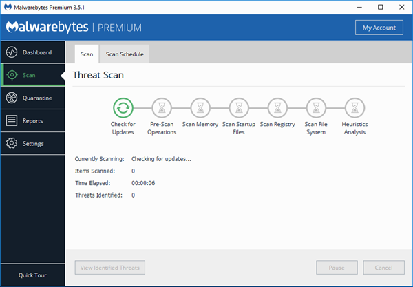 Remove ZEUS Virus Scam with Malwarebytes