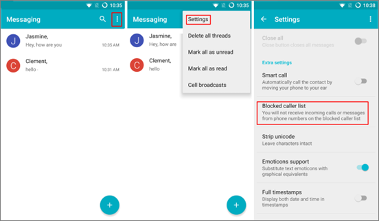 L'application Samsung Messaging ne fonctionne pas