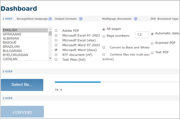 Free Online OCR – PDF to Word OCR without Installing