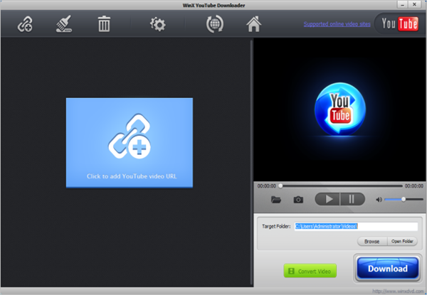 WinX YouTube Downloader, Convertir videos de YouTube a MP3 y MP4 más rápido.