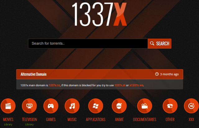 1337X, Torrentz/Torrentz2 Alternativen für Torrentz Torrent Downloads.