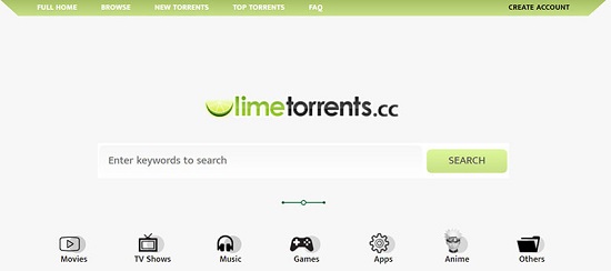 LimeTorrents, Torrentz/Torrentz2 Alternativen für Torrentz Torrent Downloads.