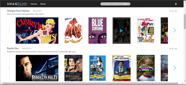 SnagFilms, Top 10 des alternatives Movie4k pour vous.