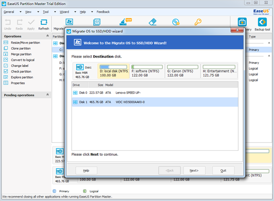 Comment migrer un système d'exploitation vers un disque SSD avec Little Fuss and Bother?