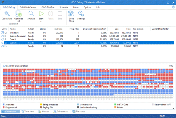 O & O Defrag is one of the bop best Disk Defragmenter Software for Windows.