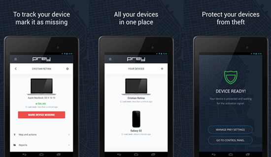 Installez Prey Anti Theft pour retrouver votre téléphone Android perdu