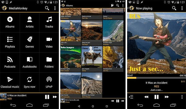 MediaMonkey, Mejores reproductores de audio para Android.