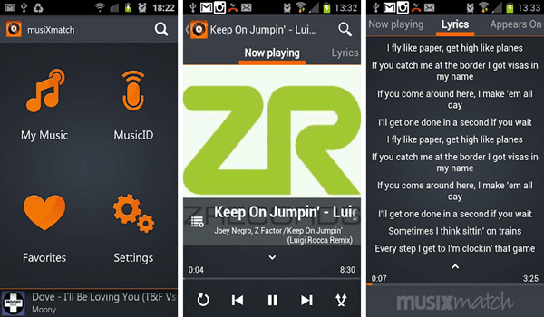 Musixmatch, Mejores reproductores de audio para Android.