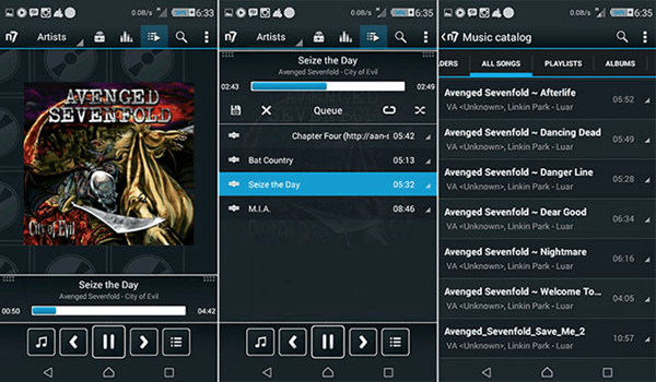 n7player, Mejores reproductores de audio para Android.