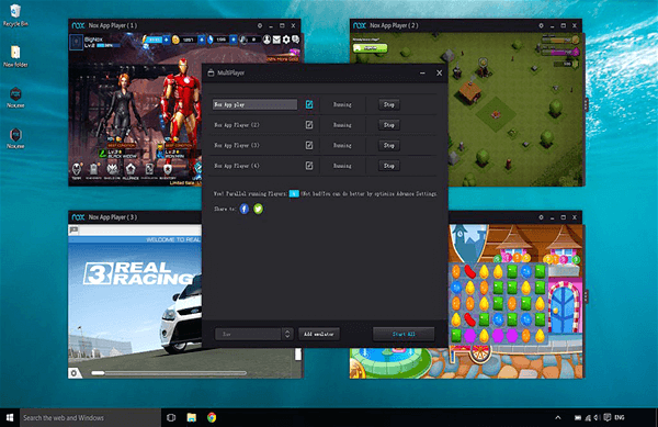 Nox App Player, Émulateurs Android gratuits pour Windows et Mac.