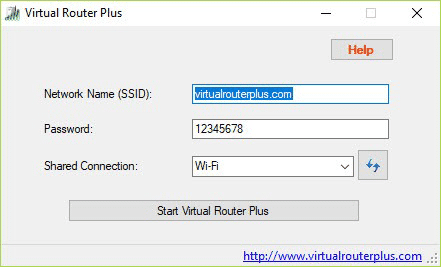 Virtual Router Plus is one of the best WiFi Hotspot software for PC.
