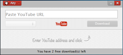 Airy es uno de los mejores programas de descarga de videos de YouTube para Windows XP / 7/8/10 cuando se trata de guardar videos de YouTube HD y UHD.