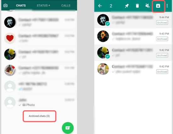 Android chats löschen whatsapp archivierte So stellen