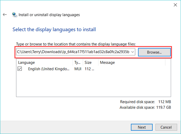 Das Windows 10 Sprachpaket manuell herunterladen und installieren