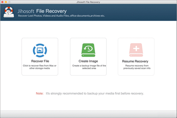 Steps to recover Mac files with the data recovery software