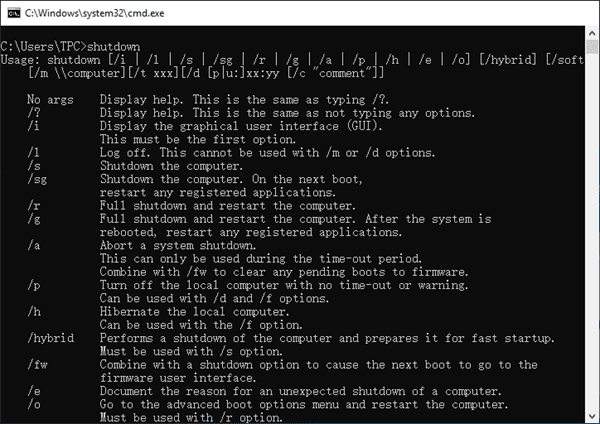 How to Shutdown Windows 10 with Command Prompt