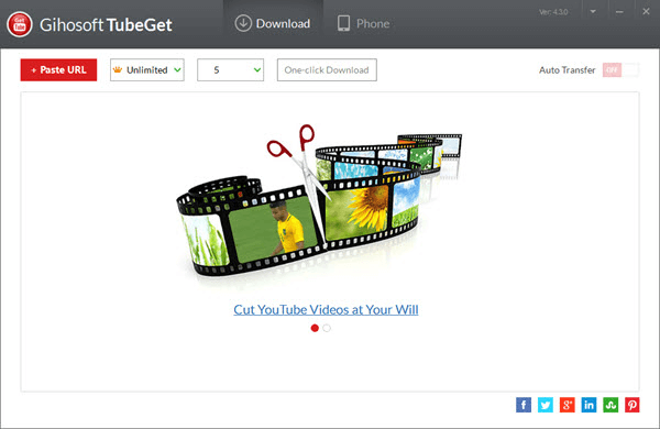 Gihosoft TubeGet ist eine weitere Desktop-Anwendung ähnlich dem Jihosoft 4K Video Downloader.