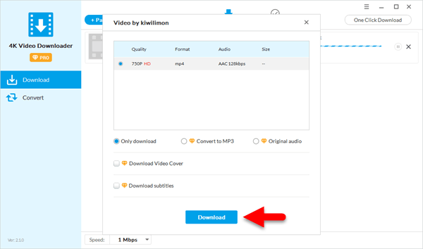 4K Video Downloader es una aplicación de escritorio gratuita lanzada por Jihosoft.