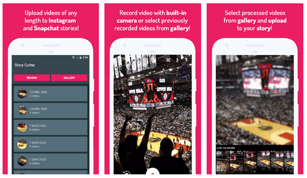 Si vous utilisez un téléphone Android, nous vous suggérons d'essayer Story Cutter for Instagram.