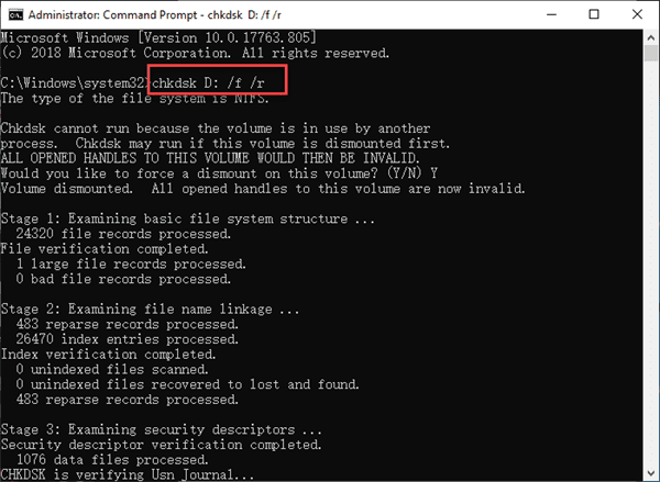 Fix Hard Drive Not Accessible with CHKDSK Command