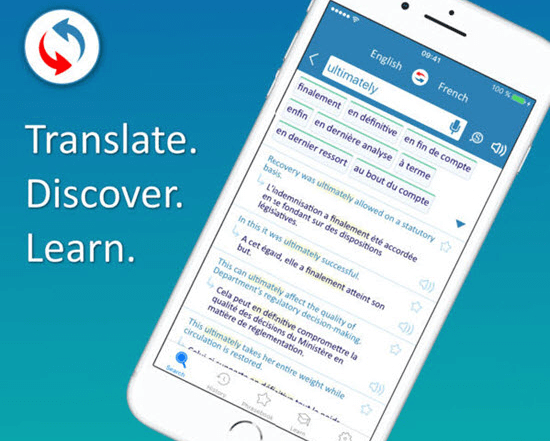 La app Reverso Translation es la mejor herramienta de traducción en tu dispositivo Apple.