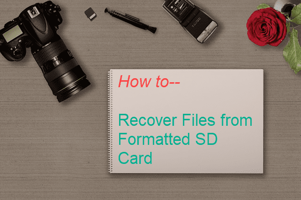 how to recover formatted sd card