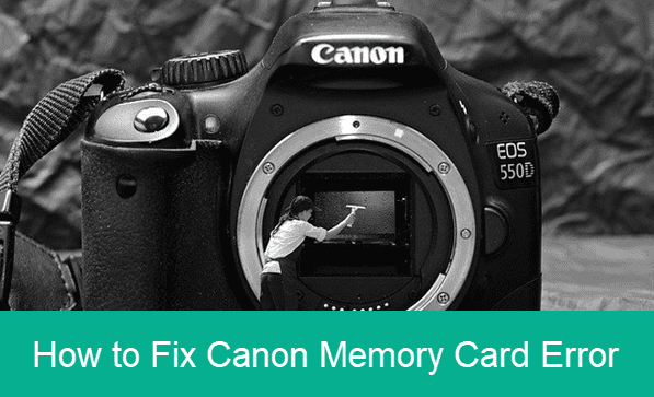 Memory Card Error in Canon Camera.