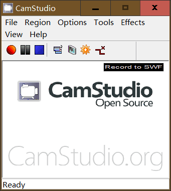 CamStudio has a simple yet straightforward UI.