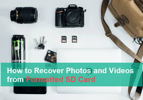 we are going to introduce the solution for recovering photos from SD card after formatting.