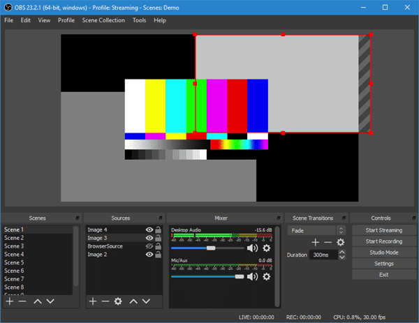 OBS Studio is a free and open-source software available on Windows, Mac and Linux.