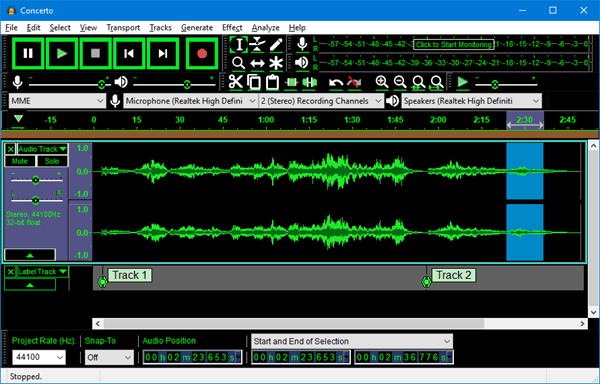 Audacity is a multi-track audio editor and recorder for Windows, Mac and Linux users.